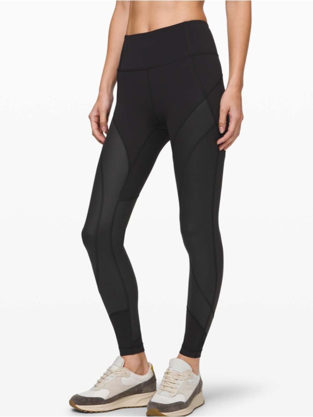 NWT Lululemon Wunder Under High-Rise Tight 28" *Shine
Black